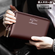 Extreme Leather Energy Wallet | Mens Wallet Double-zipper long wallet