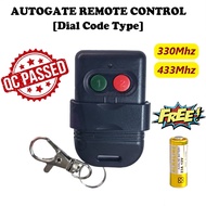 ✨READY STOCK✨ Auto Gate Door Wireless Remote Control SMC5326 330MHz 433MHz [Battery Included]
