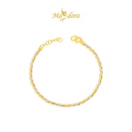 MASDORA 916 Gold Bangle Gelang Tangan Emas - Minimalist Duotone Twisted Cavo (EMAS 916/22K)