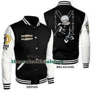 Killua Zoldyck Anime Jacket/Varsity Baseball Jacket Latest Anime Motif/Killua Hunter X Hunter Bomber