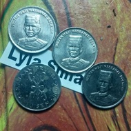 Koin brunei 10 sen cent  mix tahun uang kuno lama  brunai hassanal bolkiah