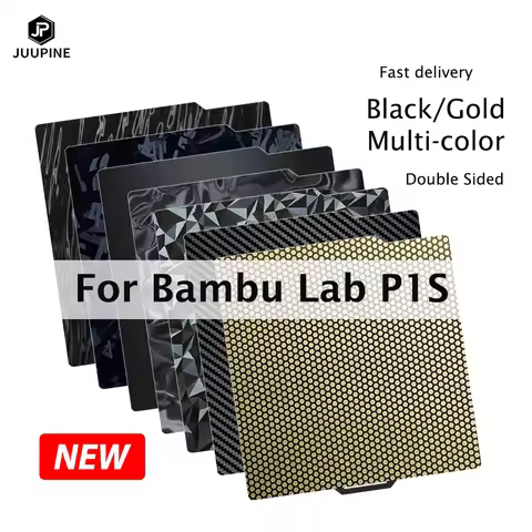 For Bambu Lab P1S Build Plate Smooth Carbon Honeycomb Textured P1S Upgrades Bambulabs Kit Printplate