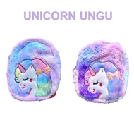 Tas Ransel Anak karakter Unicorn Tas Sekolah Anak Paud TK Model Bulu Halus Ransel Unicorn Berkualita