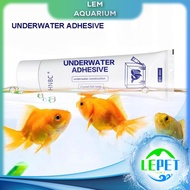 LEPET Lem kaca akuarium 60ml lem kebocoran akuarium lem khusus perbaikan kebocoran kolam lem perbaik