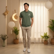 RCBPC Men Polo Shirt Short Sleeve with Rubber Print RMTSA10269 - Green