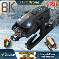 Newest S188 Drone GPS 8K HD Triple Camera 4K Optical Flow Positioning Obstacle Avoidance Photography