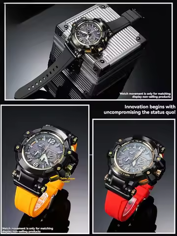 Upgraded Resin Silicone Strap for Casio G-Shock GPW-1000 Big Air Dominator 5410 | Men's Durable Watc