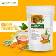 Original BOOST PROJECT Ginger Turmeric Tea | 350 grams | with Lemongrass | vibrant with calamansi | for immunity and detoxification | powder tea | herbal tea | pure organic | for men and women