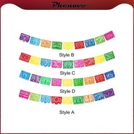 [Phenovo] Mexican Party Banner Plastic Fiesta Hanging Banner for Dia DE Los Muertos