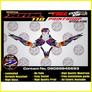 ♞XRM 110 Honda carb full set sticker decals Durable and High Quality materials