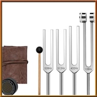 [chasoedivine.] Frequency Tools with Activator, Mallet& Vegan Pouch-Tuning Fork Set(128Hz 432Hz 512H