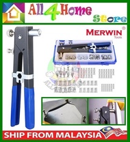 MERWIN 86pcs M3-M8 Hand Riveter Nut Rivet Gun Kit Threaded Nut Rive Tool with Rivnut Nut (40- HR903)