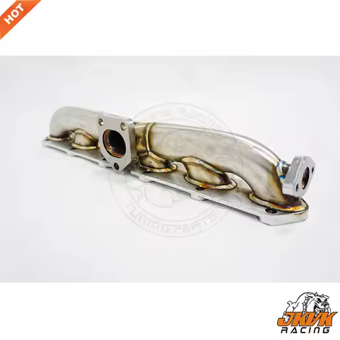 JKVK RACING Tubo Manifold For M57 M57N E60 E61 E65 X5 3.0D 2.5D 325D 330D 525D 530D 1997-2006