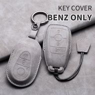 Leather Car Key Case Cover For Mercedes Benz AMG C S E Class W206 W223 W213 S350 C260 C300 S400 S450