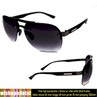 Men's Stainless Steel Aviator Sunglasses