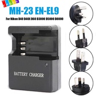 CHAAKIG Camera Battery Charger Portable LED Indicator Universal EN-EL9 Power Adapter for Nikon D40 D