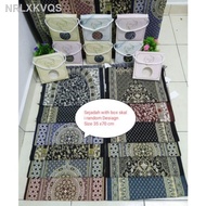 【NEW stock】㍿50 pcs RAMADAHN OFFER DOOR GIFT Sejadah panjang 35×70cm &amp;with BOX RANDOM colour &amp; Desiagn minimum order 50 p