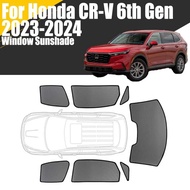 Car Window Sunshade For Honda CR-V 6th Generation 2023-2024 Curtain Mesh Front Windshield Frame Curt