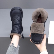 Boots Waterproof Cotton Flat cod Heel New Style Plus fashion41 Big Hundred Women's Boots Size Winter