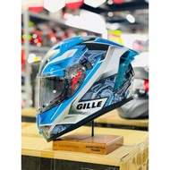 Gille Helmet 135 GTS V1 ENGINE Motorcycle Helmets Full Face Dual Visor Free Iridium Lens