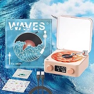 Waves Vinyl Player, The Waves Vinyl Player, Waves Vintage Vinyl Record Player Bluetooth Speaker, 202