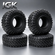 4Pcs 1.9" KO2 Pattern Rubber Tires for 1/10 RC Crawler SCX10 TRX4 YK RC