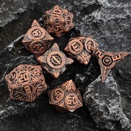 Metal Dice Set coc Running Group Dungeons and Dragons Polyhedron Role Playing Board Game Cross-Borde