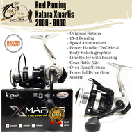 Reel Pancing Katana X Martis 2000-6000 (13+1 Bearing) Power Handle Super Halus - Toms Fishing