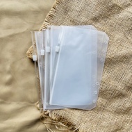 6 Ring Binder A6 Matte Aesthetic Binder Transparant Dove