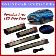 Perodua Aruz OEM LED Side Step Door ABS Steel Plate With Blue LED