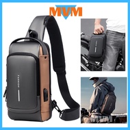WITH VIDEO [Malaysia Stock] 🇲🇾 Men's Chest Pouch Crossbody Water Resistant Nylon Sling Bag