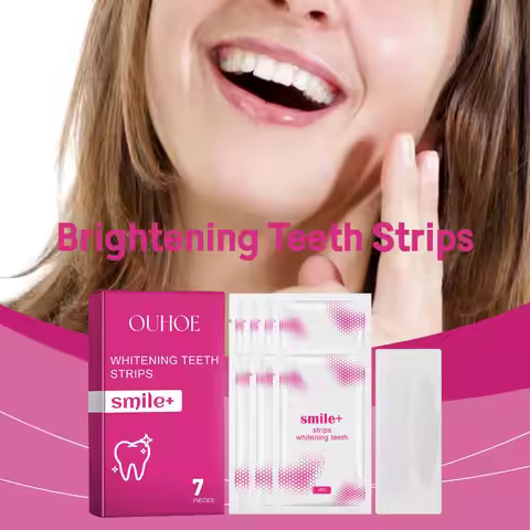 Oralhoe 7pcs Brightening Teeth Strips Oral Hygiene Care Dental Bleaching Fresh Breath Confident Smil