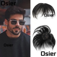 OSIER Men's Wig, Human Hair Replacement Breathable Human Hair Wig, Washable Natural Easy to Use Hair