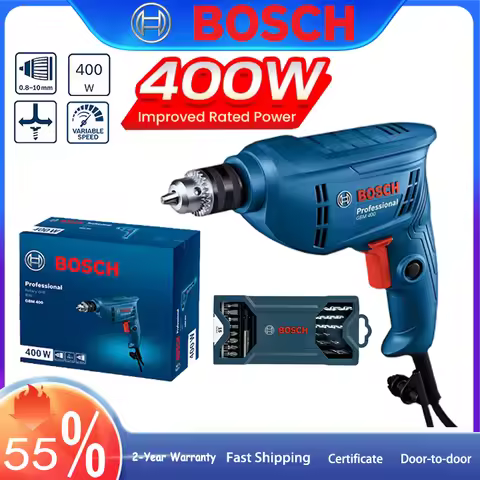 220V Electric Drill Screwdriver BOSCH GBM 400 Professional Electric Drill 400W Variable Speed Motor 