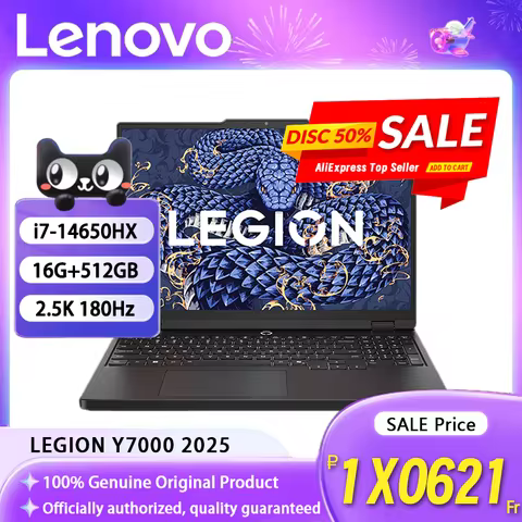 Lenovo LEGION Y7000 2025 i7-14650HX RTX5060 8G 16G+512GB 15.3inch 2.5K 180Hz Screen