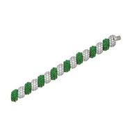 Harry Winston Emerald and Diamond Bracelet
