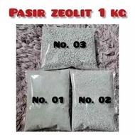Zeolite Sand 1kg Repack for Cages, Toilets and Baths for Cats, Hamsters, Hedgehogs, Mini Geckos, Ger