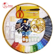 Songhuo Yanyuan Jingtailan Cloisonne Enamel DIY Material Kit Luxury Entrance Decorative Painting Goo