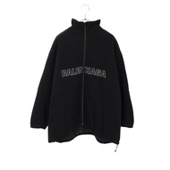 [Used] BALENCIAGA logo embroidered padded fleece wool jacket, unisex, Used A