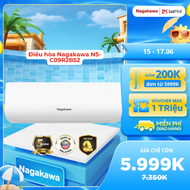 Điều hòa Nagakawa 1 chiều 9000BTU - 1HP NS-C09R2B52 dòng thường bảo hành 2 năm