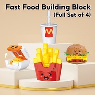 SG STOCK | Full Set of 4 | Fast Food Building Block | Easy to Assemble | Christmas Birthday Gift