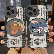 Funny Tom and Jerry Print Fashion Phone Case for iPhone 12  13 14 15 16 17Pro Max XS XR X 13 12 Mini