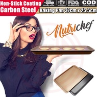 Baking Sheet,Non-Stick Carbon Steel Biscuit Paper Frying Pan Baking Tray,Cookie Sheet Half Sheet Bak