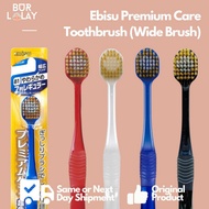 Ebisu Premium Care Extra Wide Toothbrush from Japan Oral Care Comfort Light Brushing for Teeth and G