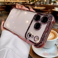 Luxury Four-Corner Electroplated Clear Case For Motorola Moto G86 G84 G72 G60 G60S G56 G54 G52 G40 F