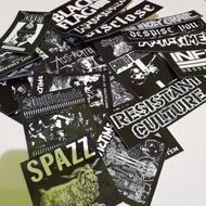 Punk Stickers/10pcs pack Stickers/Helmet Stickers/Motorcycle Stickers/Glass Stickers/Guitar Stickers