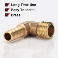 <INT>Brass Barb Fitting Elbow 6 8 10 12 16mm To 1/4 1/8 1/2 3/8 BSP Male Thread Connector Joint Adap