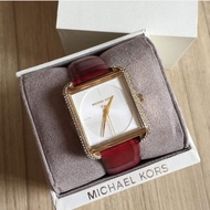 Original Michael Kors Lake Leather Strap Womens Watch MK2623 - Red