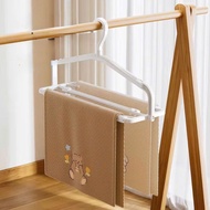 Convenient space-saving 3-bar clothes drying hanger