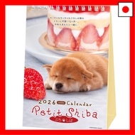 【Direct From Japan】Active Corporation 2026 Desk Calendar, Petit Shiba, 26ACL-545, Starts January 202